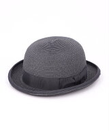 PAPER BRAID BOWLER HAT